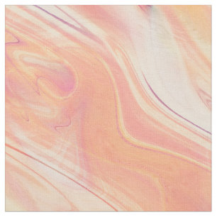 trippy marble swirl print peach pink fabric