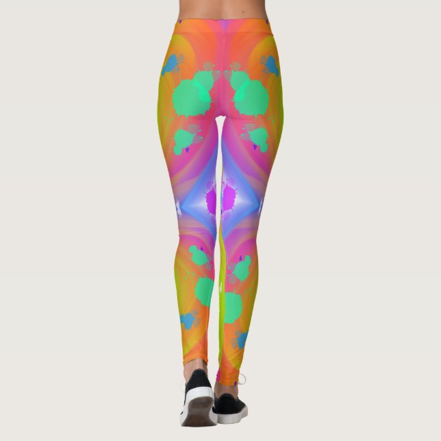 Trippy Mirrored Leggings (Back)