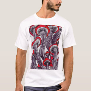 Trippy Mushroom Mens T Shirt