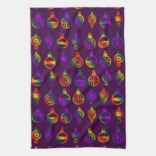 Trippy Ornaments Tea Towel
