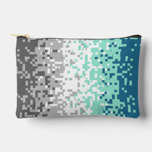 Trippy Pixelated Abstract Frayromantic Pride Flag  Accessory Pouch