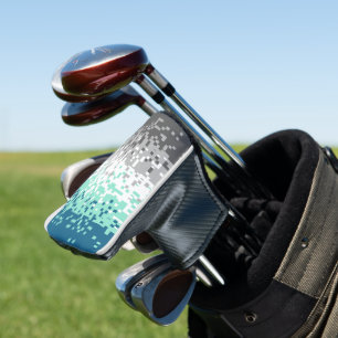 Trippy Pixelated Abstract Frayromantic Pride Flag Golf Head Cover