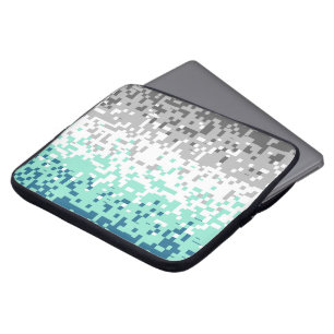 Trippy Pixelated Abstract Frayromantic Pride Flag Laptop Sleeve
