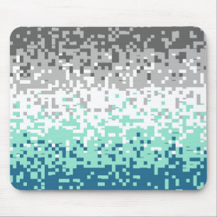 Trippy Pixelated Abstract Frayromantic Pride Flag Mouse Pad