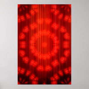 Trippy Poster: Abstract Red Poster