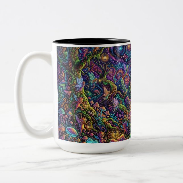 Trippy Psychadellic Mug (Left)