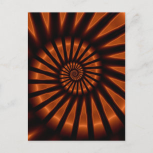 Trippy Psychedelic Backlighting Fine Fractal Postcard