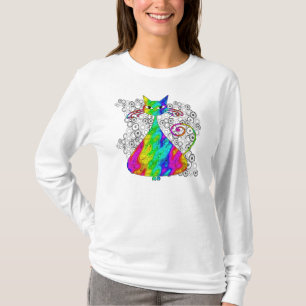 Trippy Psychedelic Cat Shirt