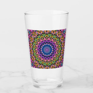 Trippy Psychedelic Kaleidoscope Glass