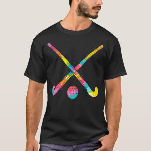 Trippy Rainbow Hippie Tie Dye Field Hockey T-Shirt
