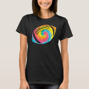 Trippy Rainbow Hippie Tie Dye Rugby T-Shirt