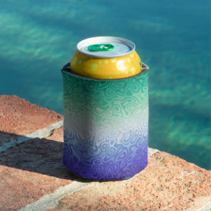 Trippy Ripply Funky Boho MLM Men Loving Men Pride Can Cooler