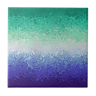 Trippy Ripply Funky Boho MLM Men Loving Men Pride Ceramic Tile