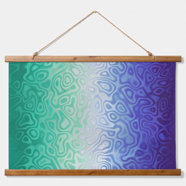 Trippy Ripply Funky Boho MLM Men Loving Men Pride Hanging Tapestry (Front)