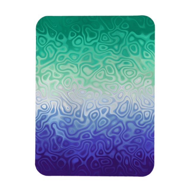 Trippy Ripply Funky Boho MLM Men Loving Men Pride Magnet (Vertical)