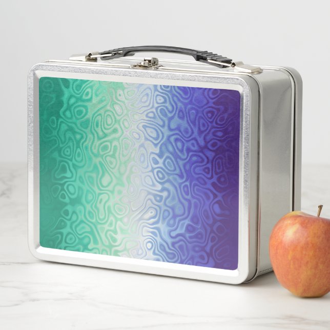 Trippy Ripply Funky Boho MLM Men Loving Men Pride Metal Lunch Box (In Situ)
