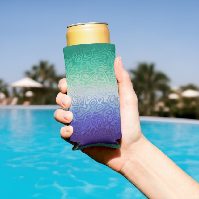 Trippy Ripply Funky Boho MLM Men Loving Men Pride Seltzer Can Cooler (In Situ Pool)