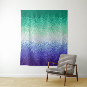 Trippy Ripply Funky Boho MLM Men Loving Men Pride Tapestry