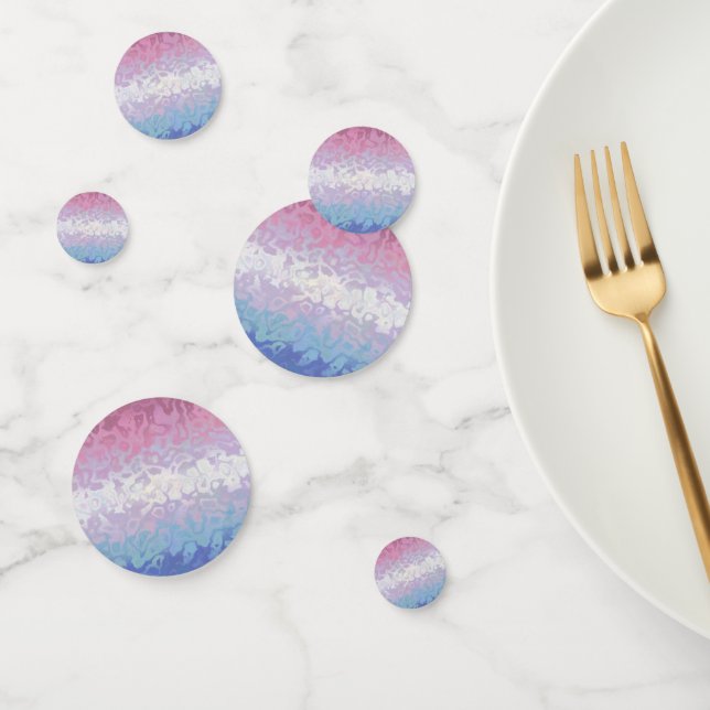 Trippy Ripply Groovy Eccentric Bigender Pride Flag Confetti (Group)