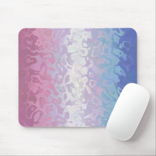 Trippy Ripply Groovy Eccentric Bigender Pride Flag Mouse Pad