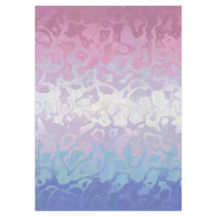 Trippy Ripply Groovy Eccentric Bigender Pride Flag Tablecloth