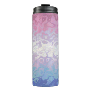 Trippy Ripply Groovy Eccentric Bigender Pride Flag Thermal Tumbler