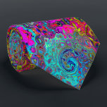Trippy Sky Blue Abstract Retro Liquid Swirl Tie<br><div class="desc">This Original Digital Oil Painting by My Rubio Garden features a Trippy Sky Blue Abstract Retro Liquid Swirl with Magenta,  Yellow,  Aqua,  Purple and Red Background. The result is a trippy,  groovy,  abstract design that you will love!</div>