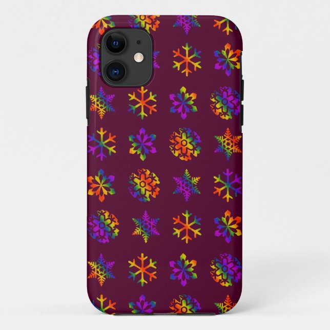 Trippy Snowflakes Case-Mate iPhone Case (Back)