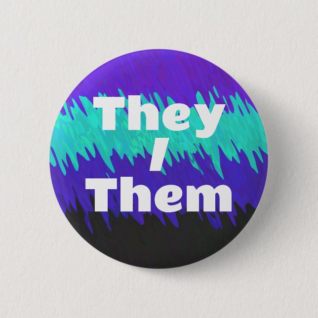 Trippy Squiggly Abstract Alexigender Pride Flag 6 Cm Round Badge (Front)