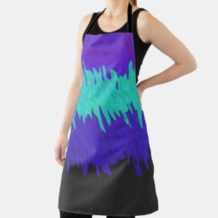 Trippy Squiggly Abstract Alexigender Pride Flag Apron