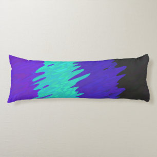 Trippy Squiggly Abstract Alexigender Pride Flag Body Cushion