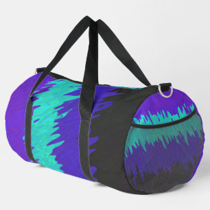 Trippy Squiggly Abstract Alexigender Pride Flag Duffle Bag