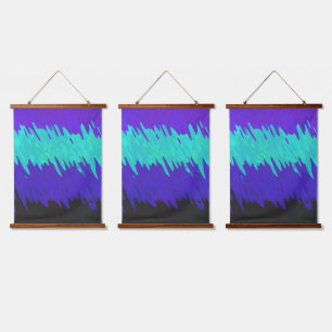 Trippy Squiggly Abstract Alexigender Pride Flag Hanging Tapestry