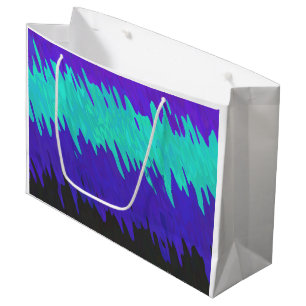 Trippy Squiggly Abstract Alexigender Pride Flag Large Gift Bag