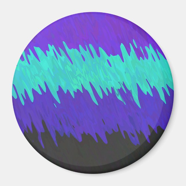 Trippy Squiggly Abstract Alexigender Pride Flag Magnet (Front)