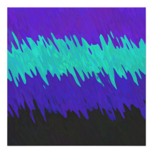 Trippy Squiggly Abstract Alexigender Pride Flag Poster