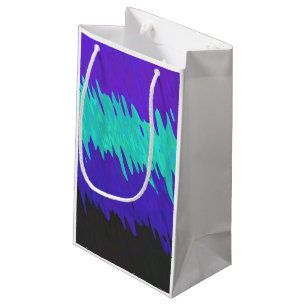 Trippy Squiggly Abstract Alexigender Pride Flag Small Gift Bag