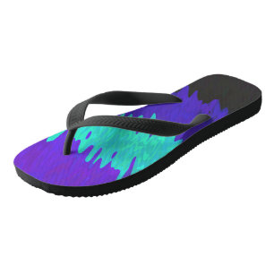 Trippy Squiggly Abstract Alexigender Pride Flag Thongs