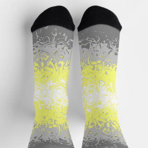 Trippy Squiggly Abstract Demigender Pride Flag Socks