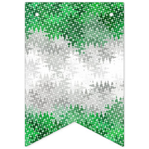 Trippy Squiggly Abstract Grayromantic Pride Flag