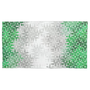 Trippy Squiggly Abstract Grayromantic Pride Flag Pillowcase