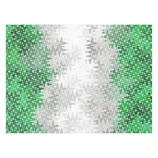 Trippy Squiggly Abstract Grayromantic Pride Flag Tablecloth (Front (Horizontal))