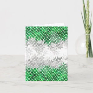 Trippy Squiggly Abstract Grayromantic Pride Flag Thank You Card