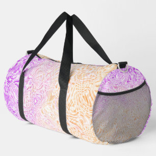Trippy Squiggly Boho Abstract Trixic Pride Flag Duffle Bag