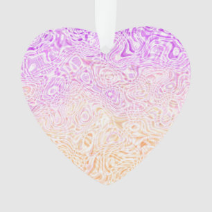 Trippy Squiggly Boho Abstract Trixic Pride Flag Ornament