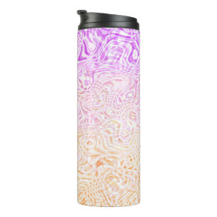 Trippy Squiggly Boho Abstract Trixic Pride Flag Thermal Tumbler