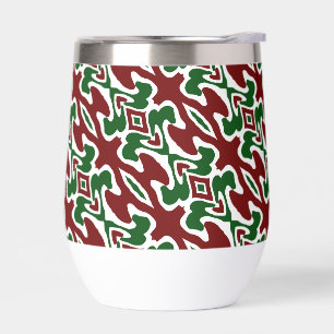 Trippy Squiggly Retro Mod Christmas Stripe Pattern