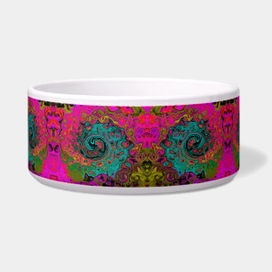 Trippy Turquoise Abstract Retro Liquid Swirl