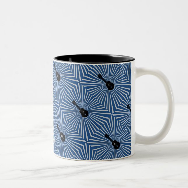 Trippy Ukulele Mug Blue (Right)