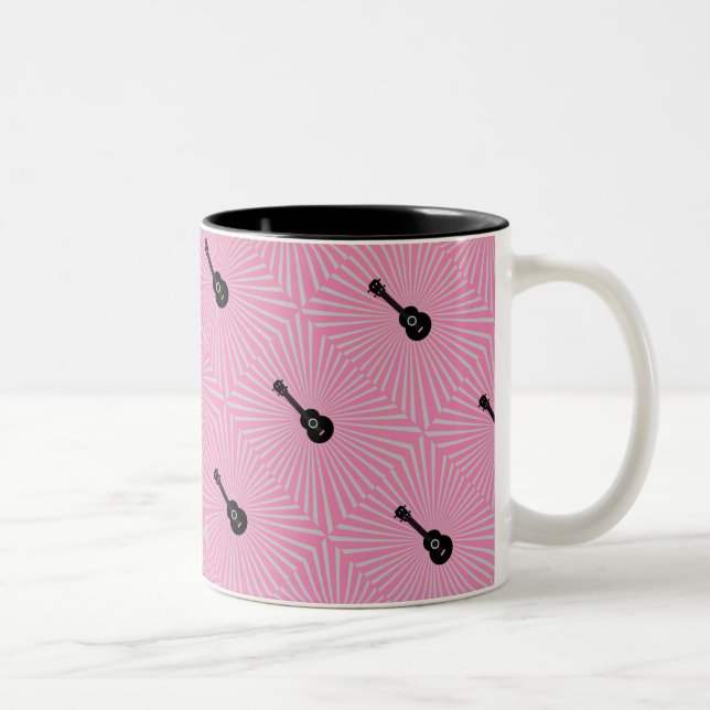 Trippy Ukulele Mug Pink (Right)